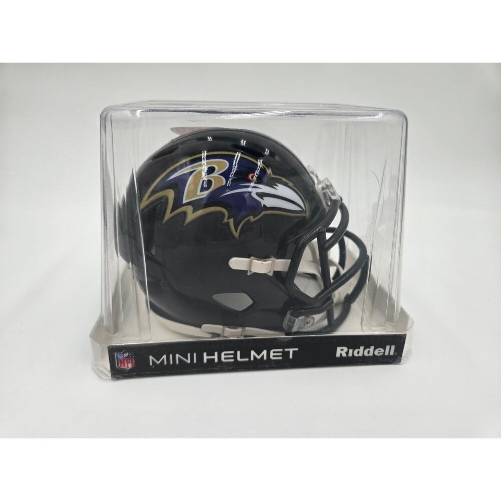 Baltimore Ravens Riddell Mini Football Helmet Display Case NFL - Picture 5 of 9